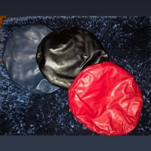 Soft faux leather berets